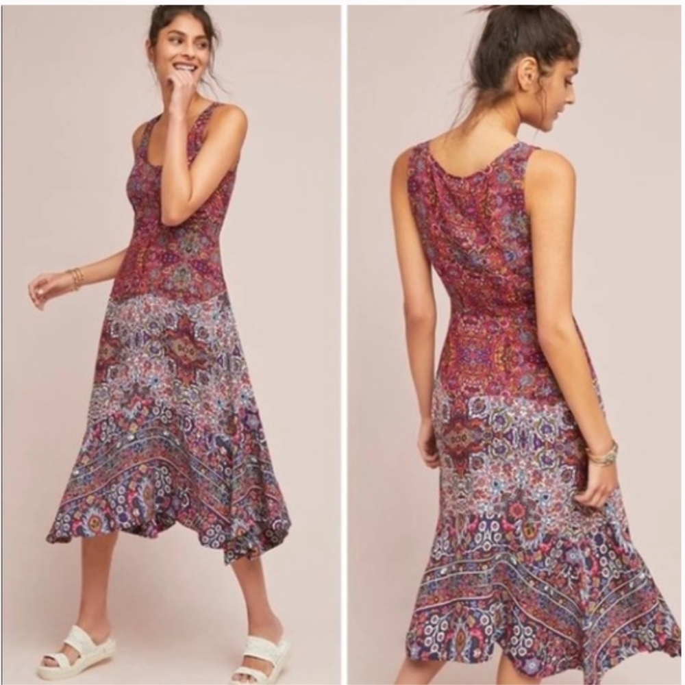 Anthropologie Maeve Violette Dress
